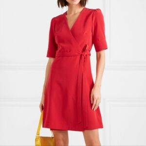 Paul & Joe Paris Patricia True Wrap Dress Red Size 40 8
